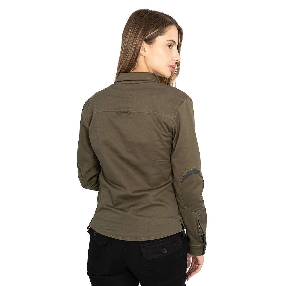 SUV LADY レディース バイクジャケット グリーン By City 7