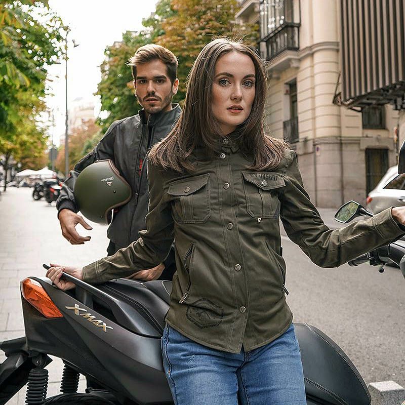 SUV LADY レディース バイクジャケット グリーン By City 9