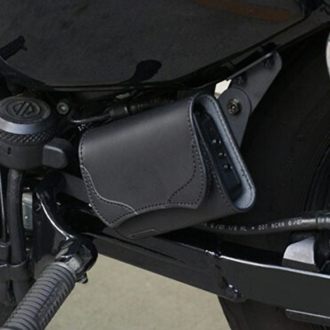 2004～2021 スポーツスター ステー付 レザーETCケース SB-74 (ブラック