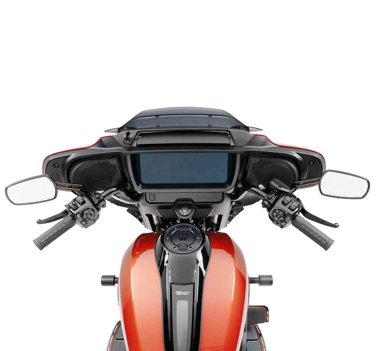 2024以降 ストリートグライド バットウィング トールボーイハンドルバー (グロスブラック)2