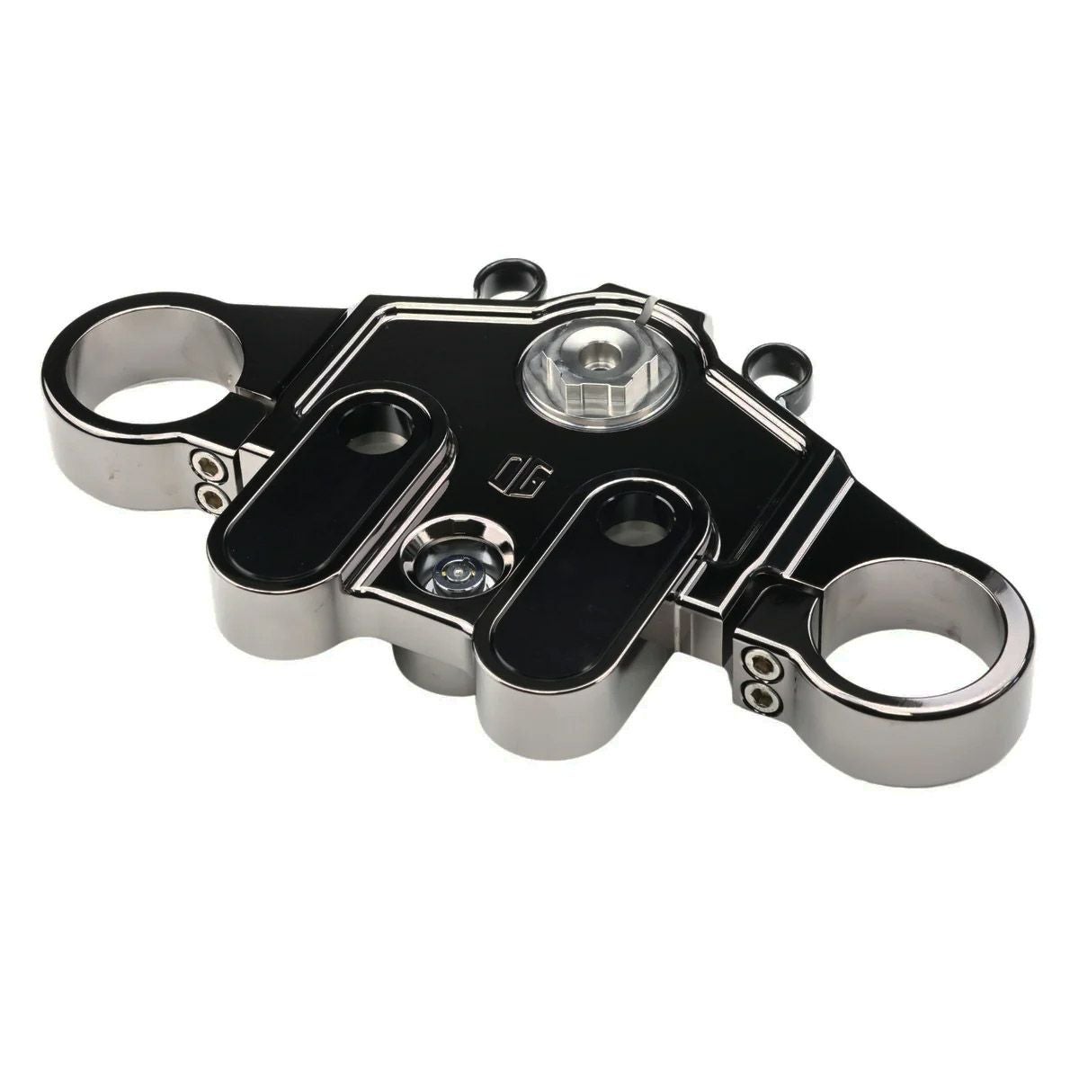 2023以降 CVOロードグライド/ST トップトリプルツリー (ブラッククローム) オリジナルガレージモト