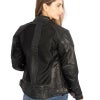 SAHARA LADY レディース レザーメッシュ バイクジャケット ブラック By City 2