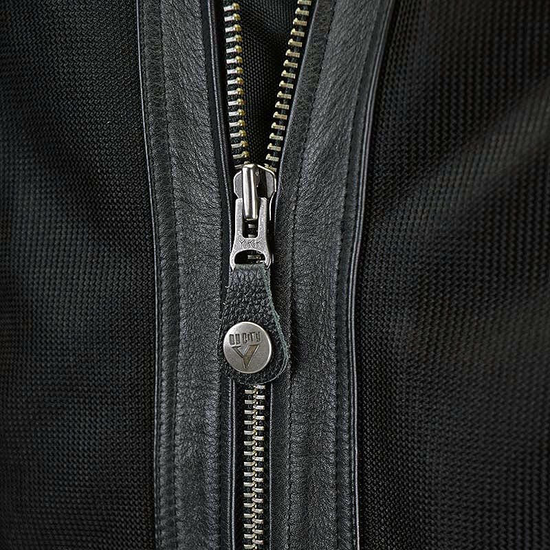 SAHARA LADY レディース レザーメッシュ バイクジャケット ブラック By City 7