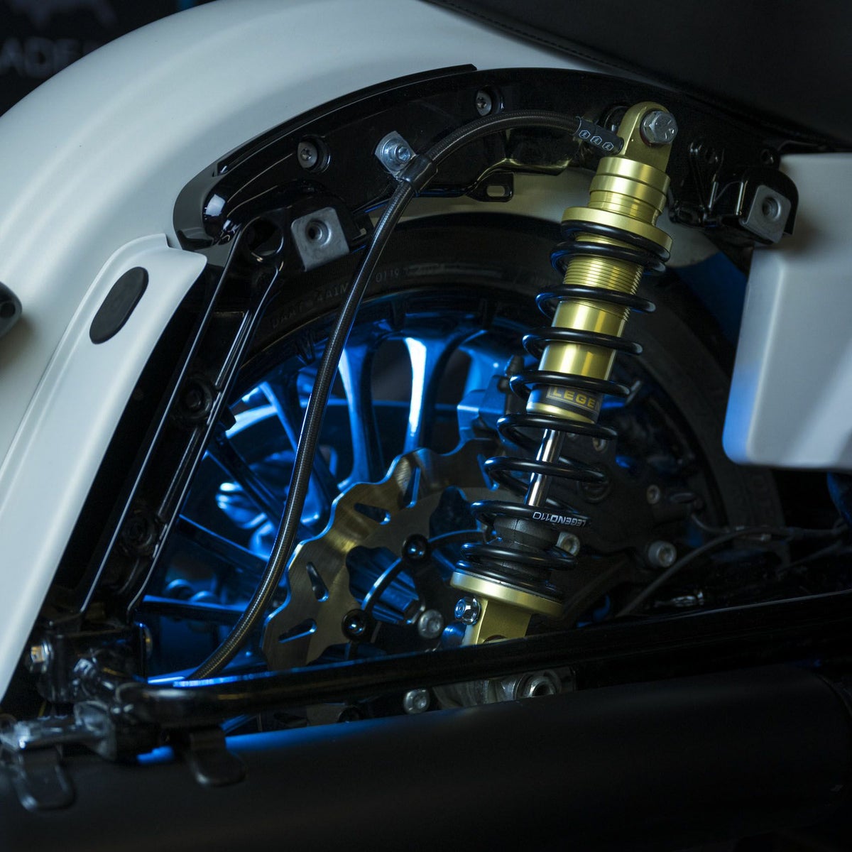 2014以降 ツーリング REVO ARC リモートリザーバー付リアサスペンション 13インチ・スタンダード (ゴールド) レジェンドサスペンション