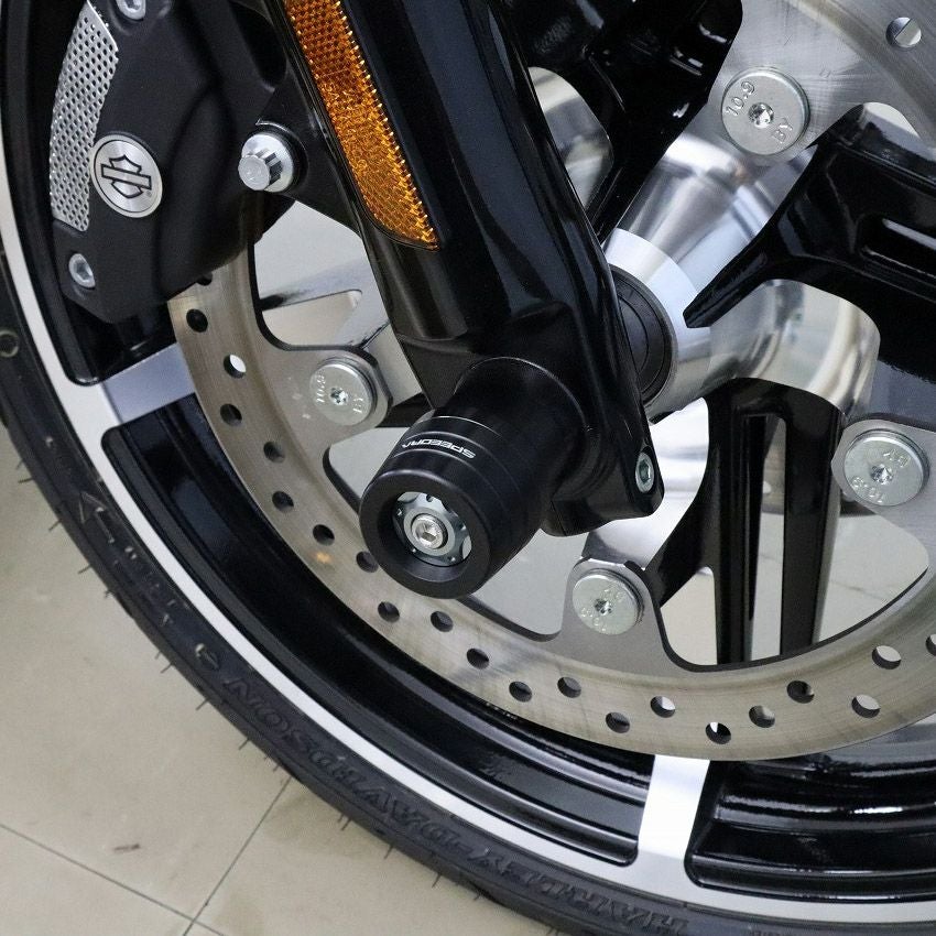 2024以降 ロードグライド、ストリートグライド フロントアクスルスライダー (チタンカラー) スピードラ