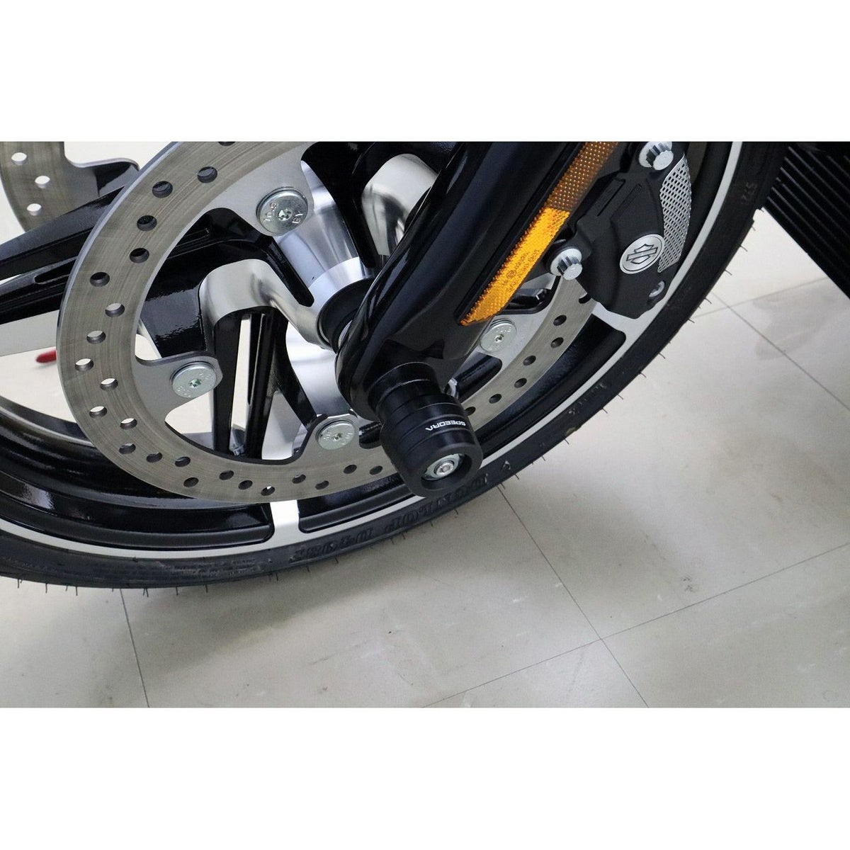 2024以降 ロードグライド、ストリートグライド フロントアクスルスライダー (チタンカラー) スピードラ3