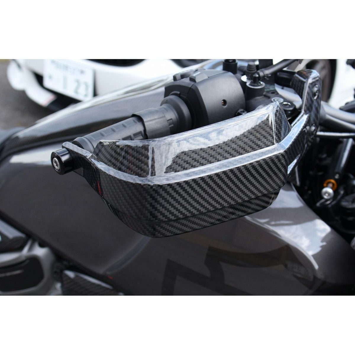 パンアメリカ ドライカーボンハンドガード (綾織り/艶有り) SPEEDRA4