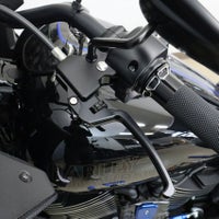  M8ソフテイル アルミ削り出し アジャスタブルレバーセット スタンダードタイプ (ブラック/ブラック) スピードラ