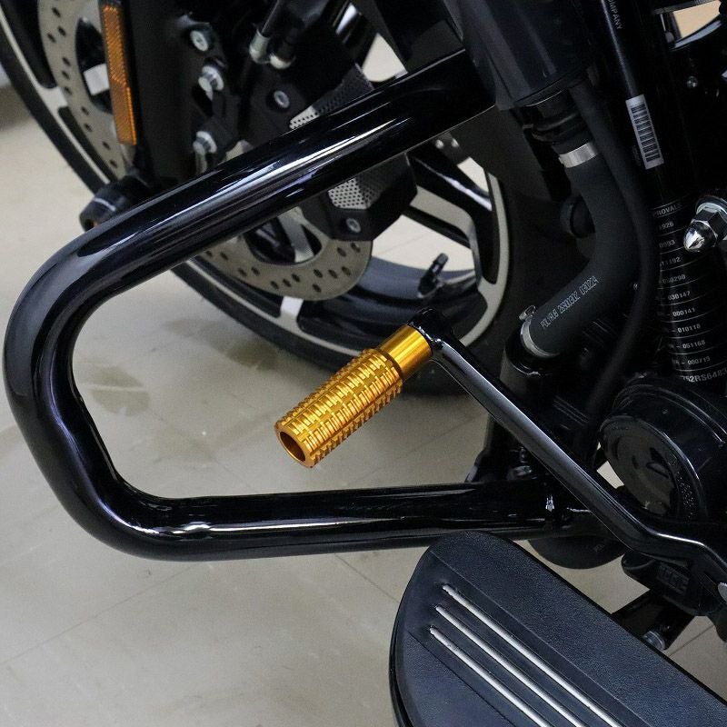 ハーレー アルミ削り出し シフトペグ (ゴールド) スピードラ
