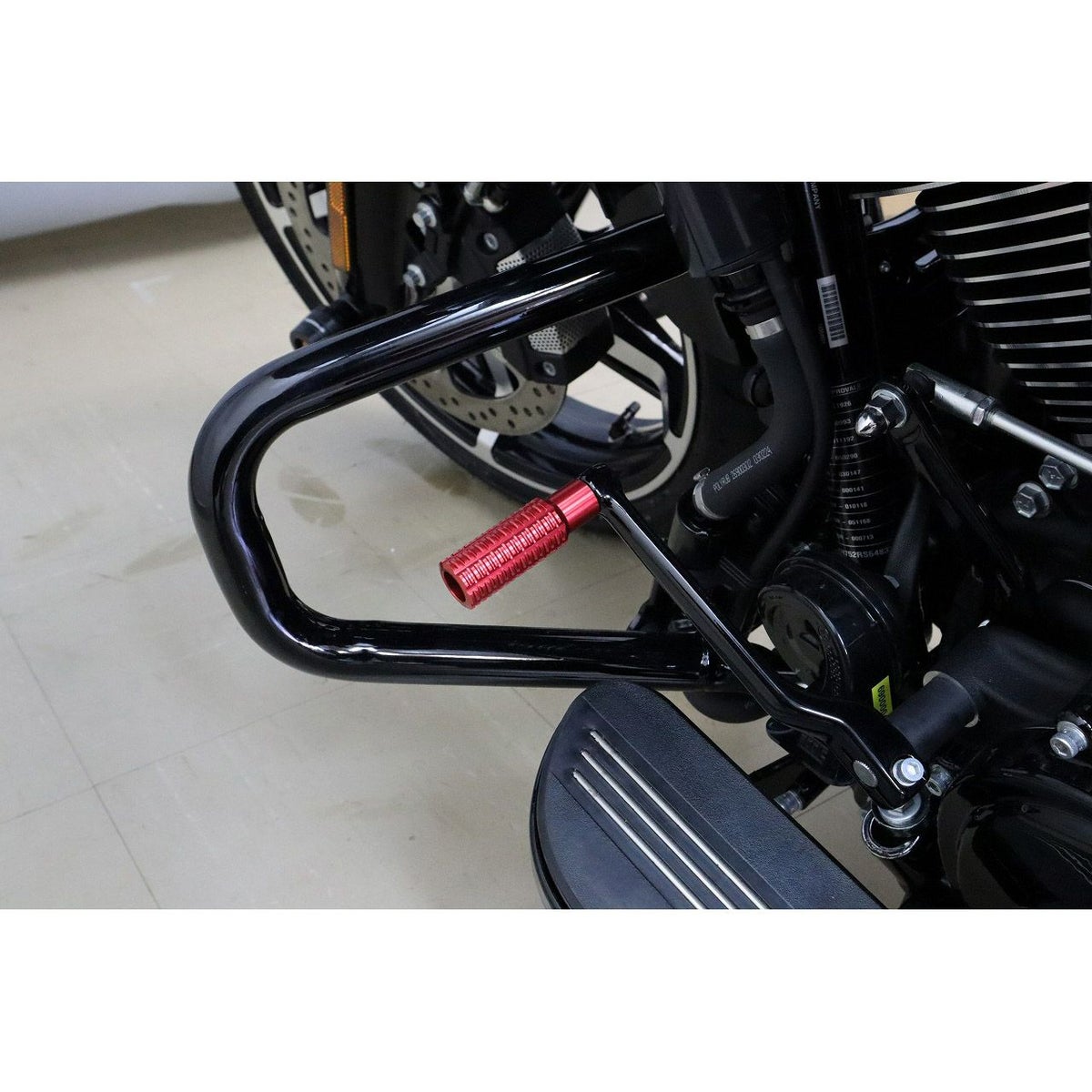  ハーレー アルミ削り出し シフトペグ (レッド) スピードラ2