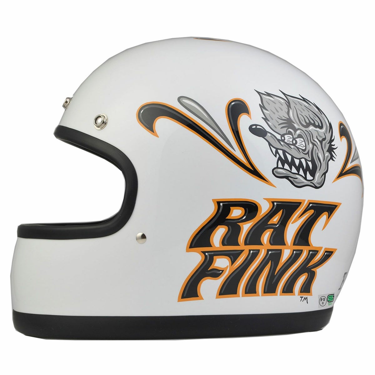 DIN MARKET CUSTOM RAT FINK 2024 ヘルメット ホワイト 3