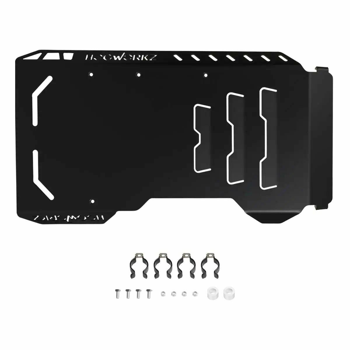 M8ソフテイル スキッドプレート シャーシプロテクター ブラック HOGWORKZ 4