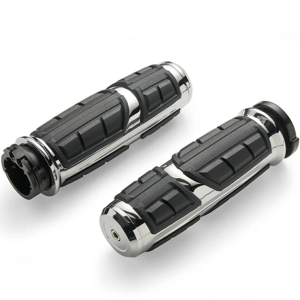 ハーレー シケイン ハンドグリップ ケーブルスロットル用 (クローム)1