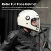 ILM Z503シリーズ レトロ フルフェイスヘルメット ホワイト 6
