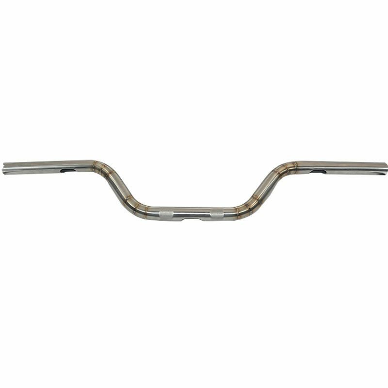 ハーレー用 1インチ径 ミッドベンド ハンドルバー ステンレス 2