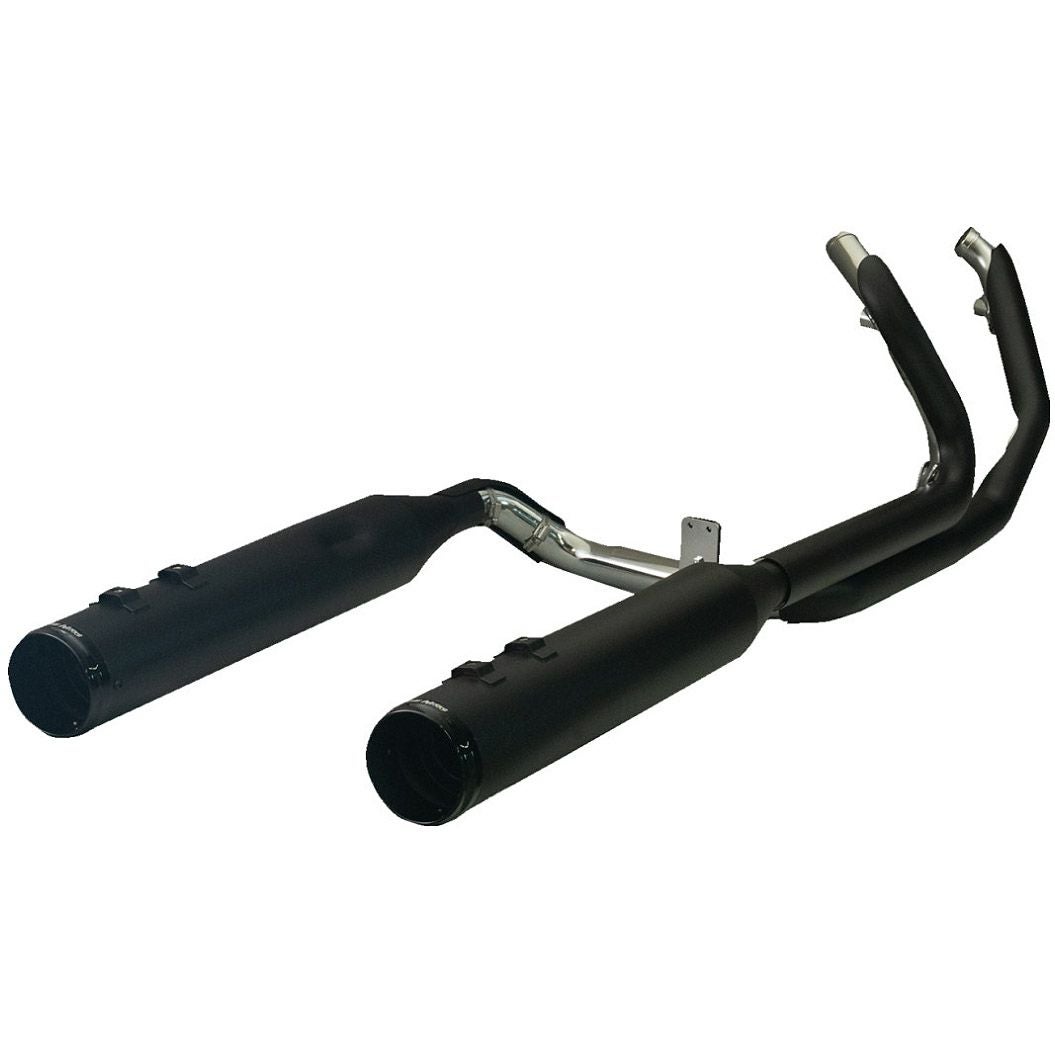 M8ツーリング ドミネーター 2-2フルエキゾーストマフラー レースエンドキャップ (ブラック) クロームワークス