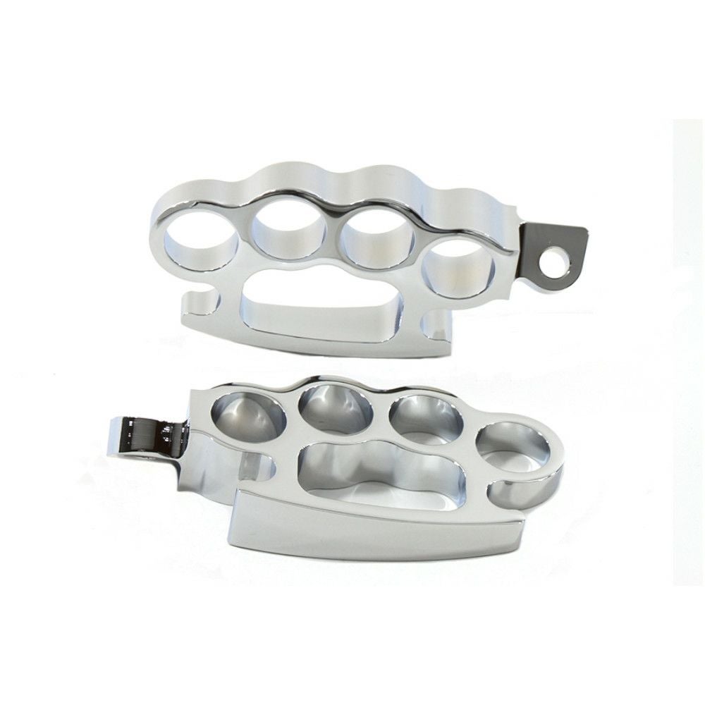 Vtwin ナックルフットペグ クローム