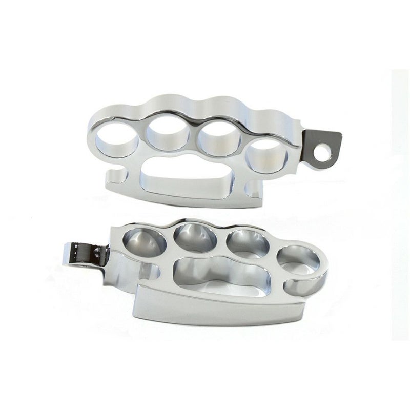 Vtwin ナックルフットペグ クローム