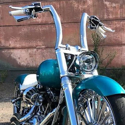 ハイボール 2インチ径 ハーレー ハンドルバー 14インチ (ポリッシュ)