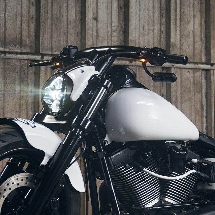 ストレートライズ 2インチ径 ハーレー Tバー 4インチ (サテンブラック