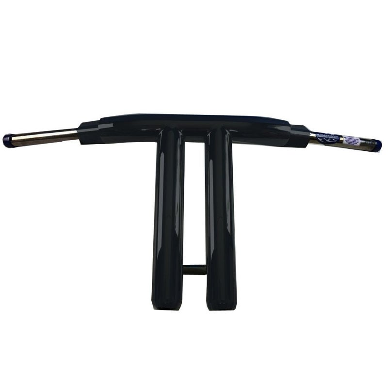 ストレートライズ 2インチ径 ハーレー Tバー 8インチ (サテンブラック)