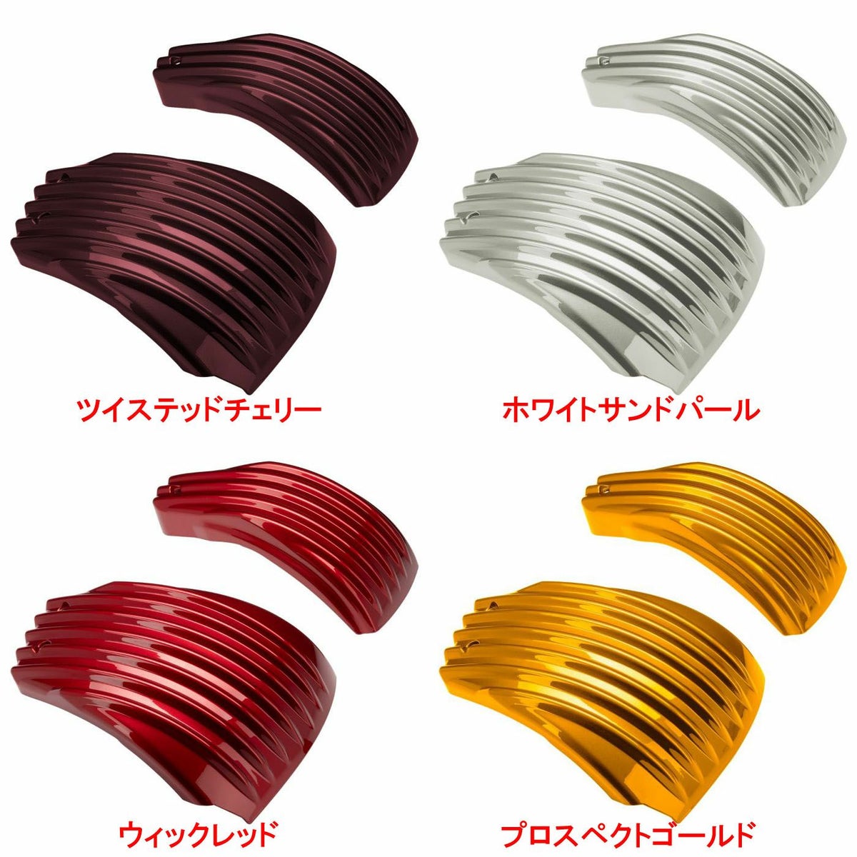 純正カラー仕上げ M8ソフテイル リブデザイン サイドカバー ホグワークズ 5