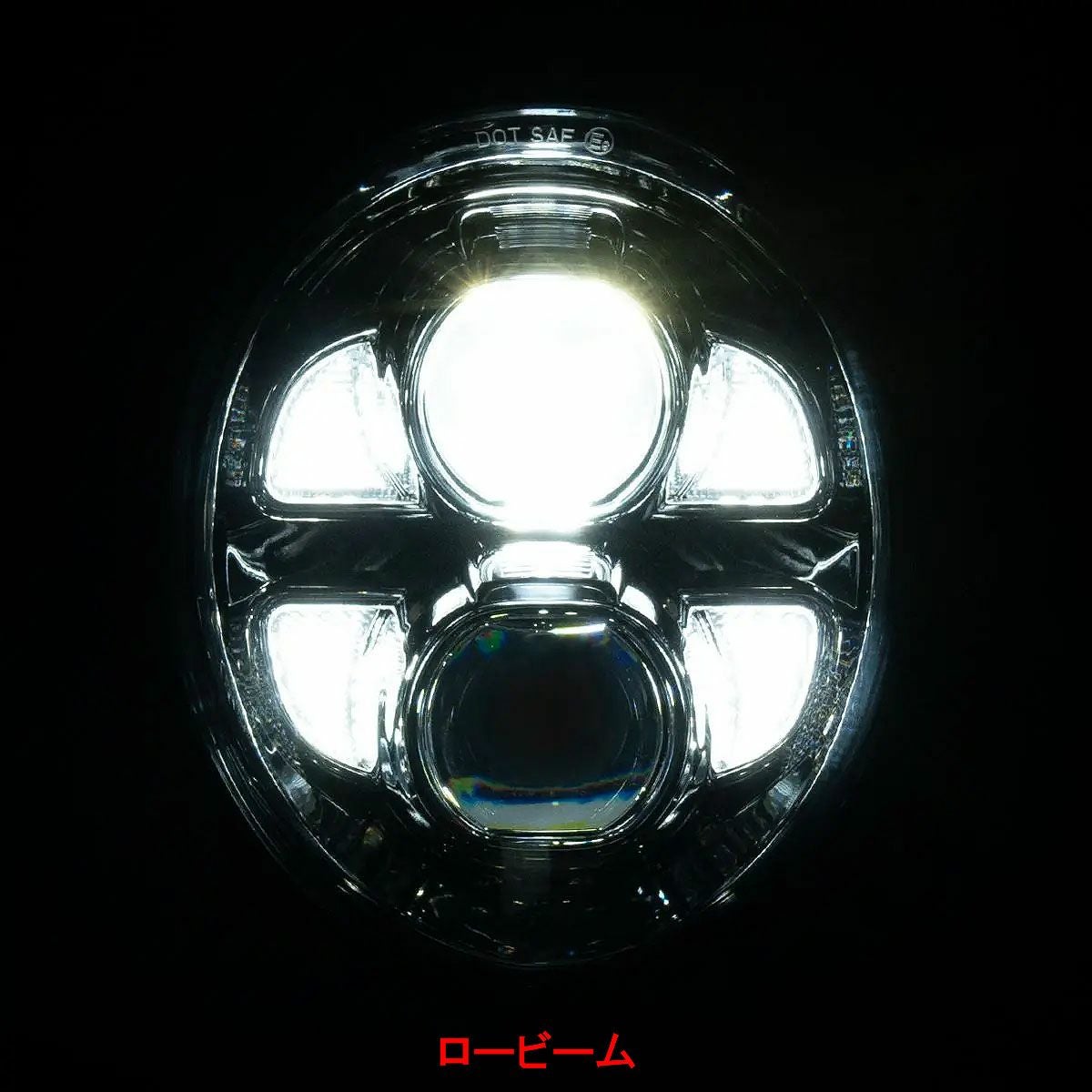 M8 ブレイクアウト LEDプロジェクターヘッドライト クローム Hog Workz（ホグワークズ） 5