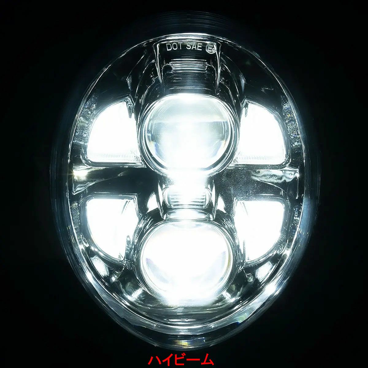 M8 ブレイクアウト LEDプロジェクターヘッドライト クローム Hog Workz（ホグワークズ） 6