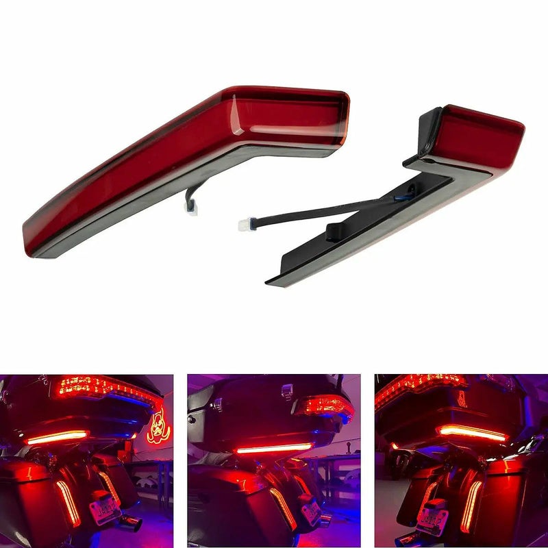 2014以降 ツーリンング ツアーパック LEDサイドマーカー レッド Hog Workz（ホグワークズ）