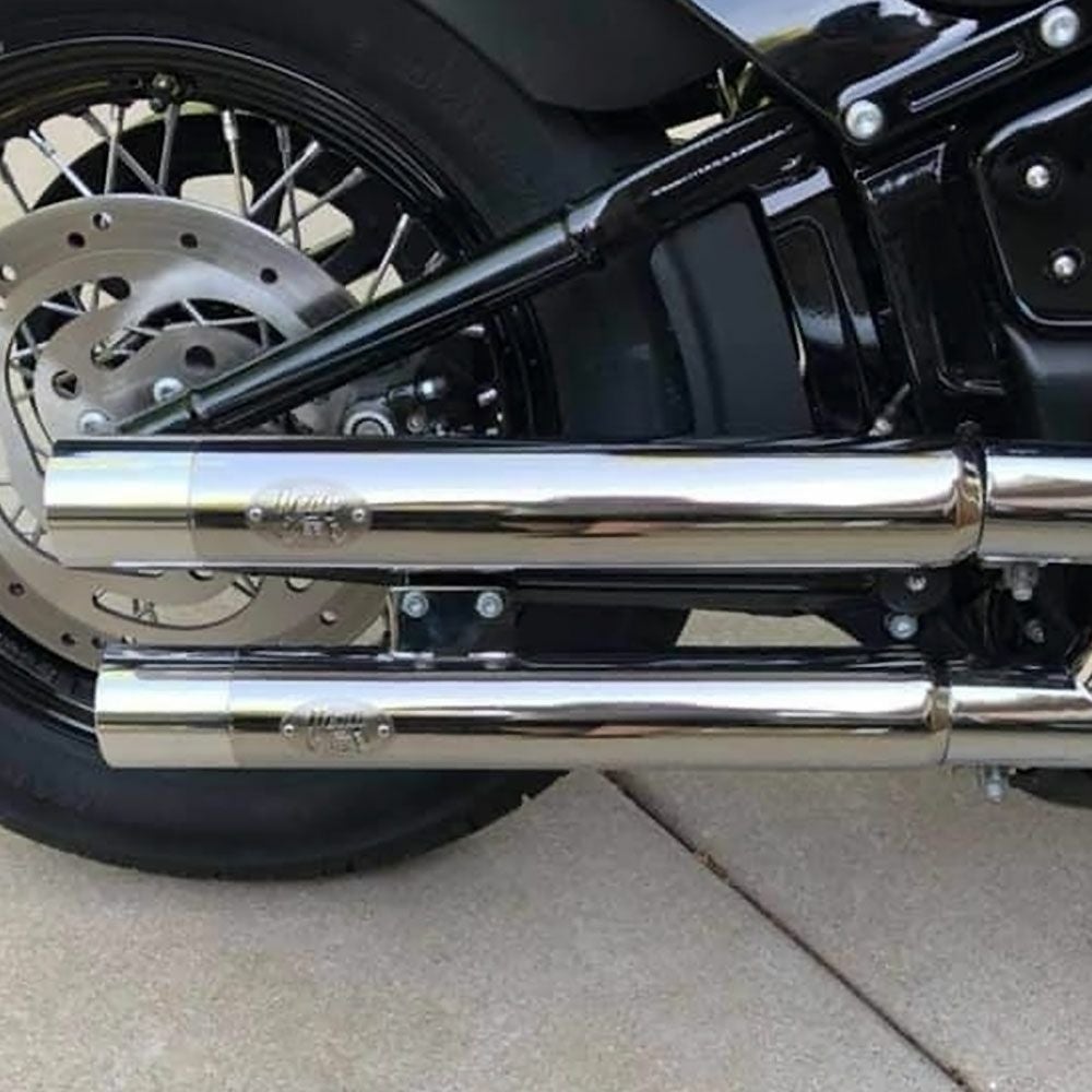 M8ソフテイル Rampage マフラー ポリッシュ Dean Speed |ハーレー