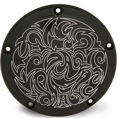 アレンネス Engraved・ダービーカバー ブラック |ハーレーパーツ専門店