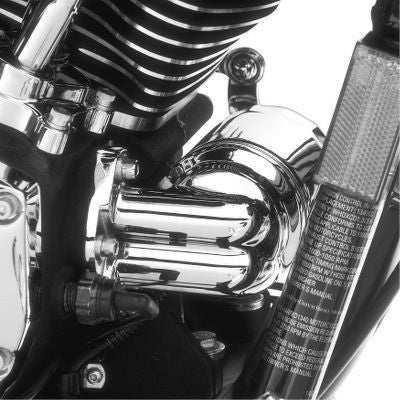 クローム・オイルフィルターブラケット　'99～'06ツーリング、'99～'05ダイナ-01