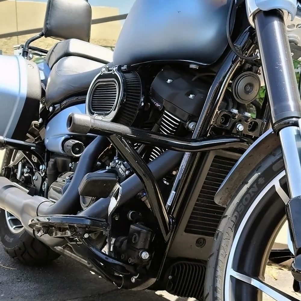M8 ソフテイル クラッシュバー ブラック Dean Speed |ハーレーパーツ