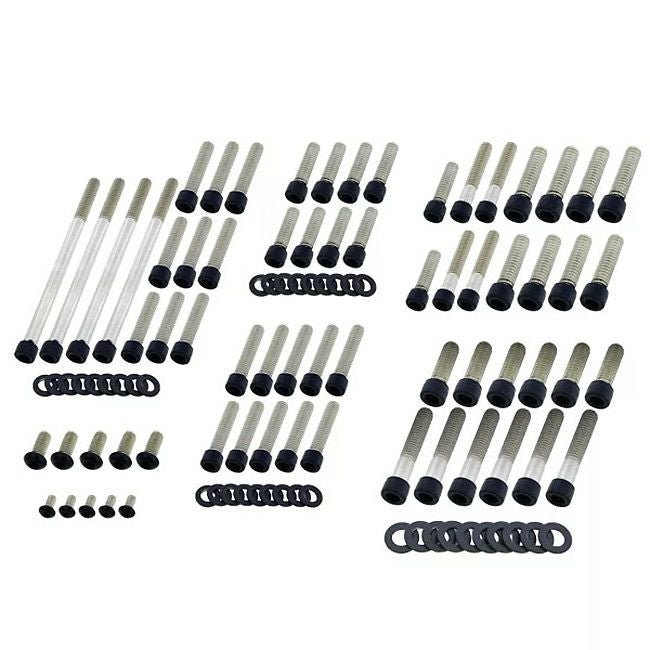 M8 ブレイクアウト、ファットボーイ エンジンボルトセット (グロスブラック)