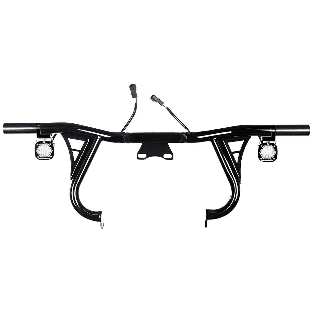 2024 FLTRX、FLHX クラッシュバー ブラック ライト付き SANTORO