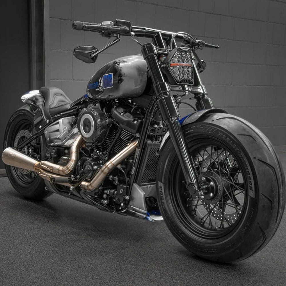 キラーカスタム ドラッグT 2インチ径 Tハンドルバー デジタルメーター用 3インチ (グロスブラック)2