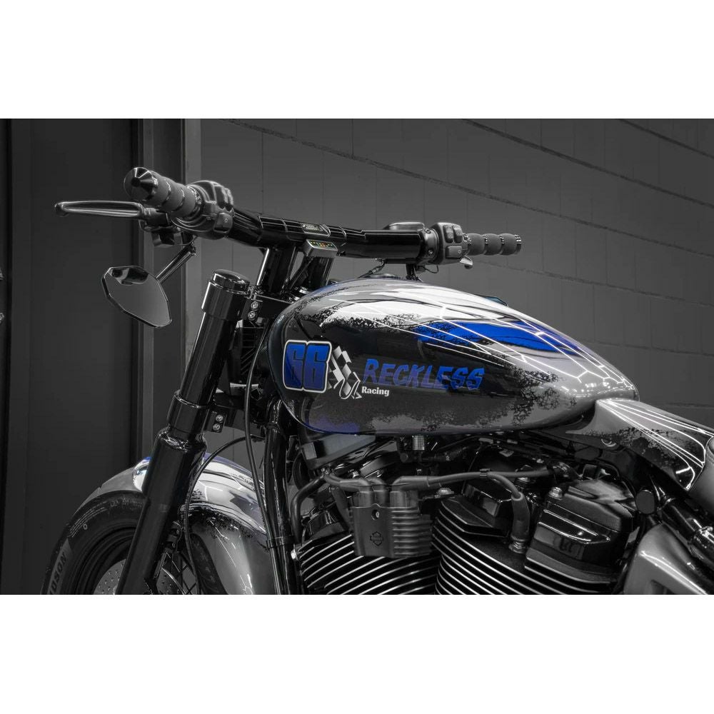 キラーカスタム ドラッグT 2インチ径 Tハンドルバー デジタルメーター用 3インチ (グロスブラック)3