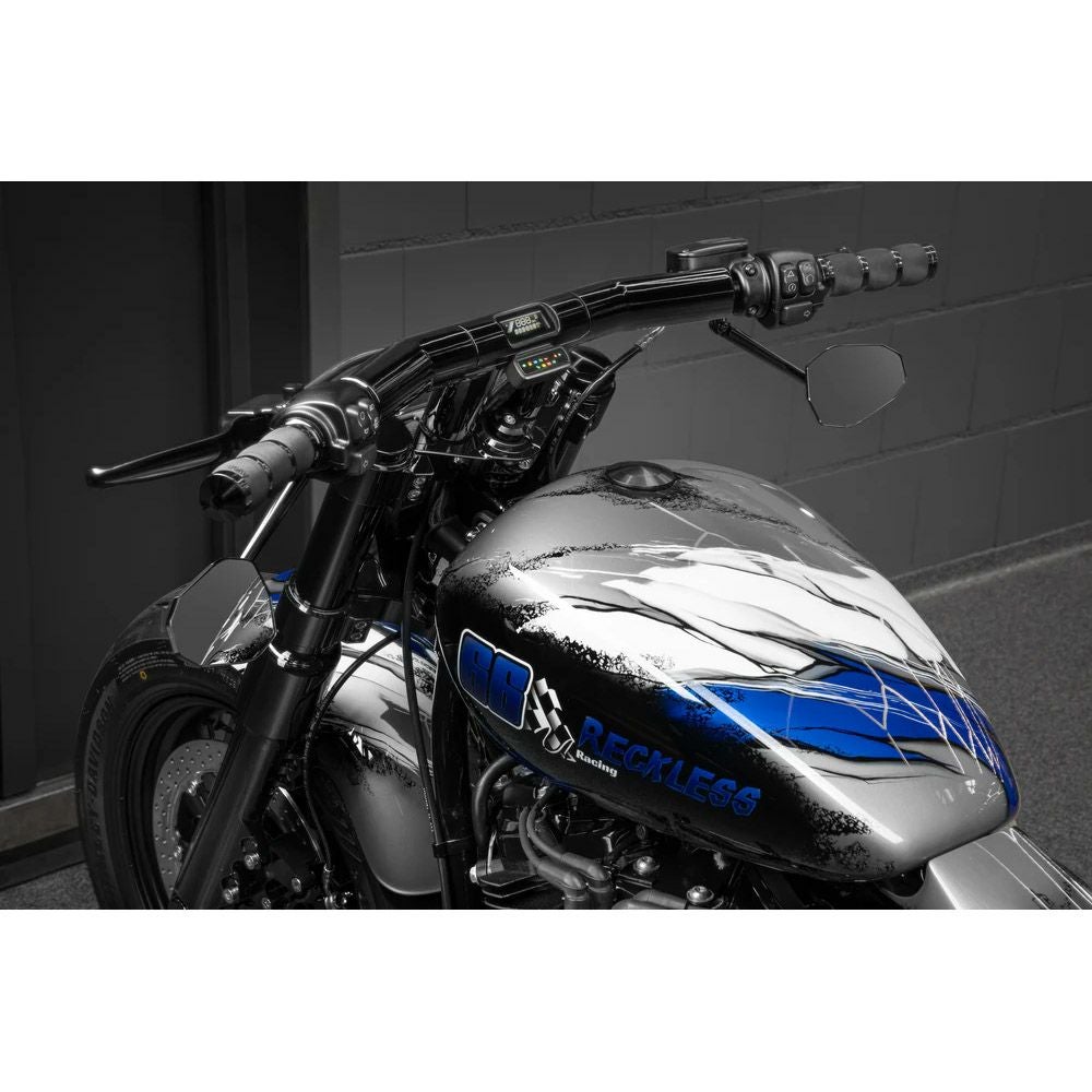 キラーカスタム ドラッグT 2インチ径 Tハンドルバー デジタルメーター用 3インチ (グロスブラック)4