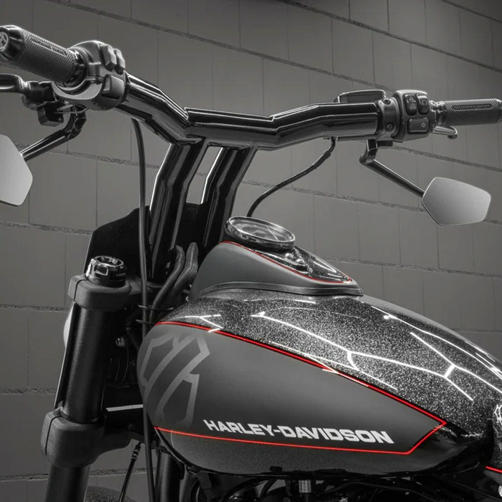 プルバックスタイル 2インチ径 ハーレー Tバー 10インチ (サテン