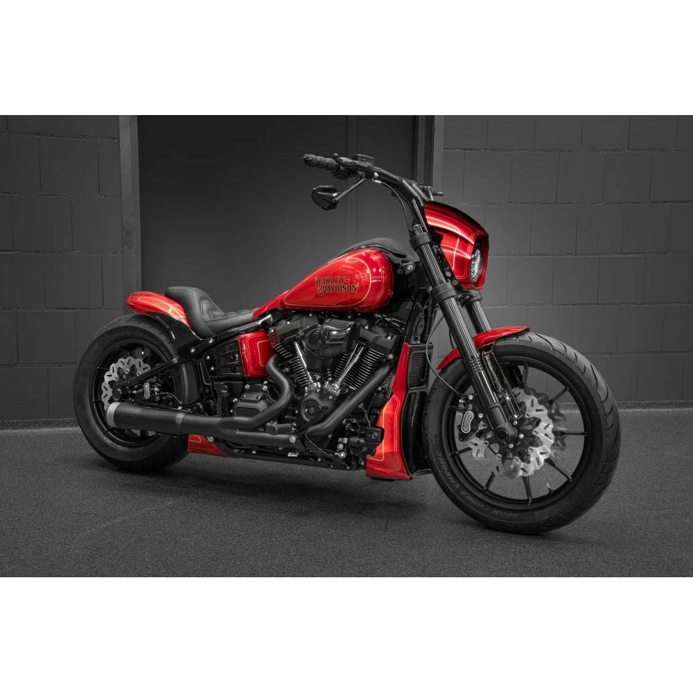 キラーカスタム バックセーバー 2インチ径 プルバックTハンドルバー デジタルメーター用 12インチ (グロスブラック)7