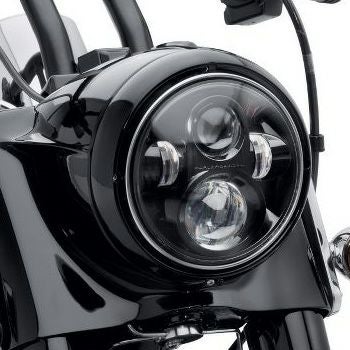 LED 7インチ・ヘッドライト [ブラック] ツーリング、FLナセル、'12 FLD用-01