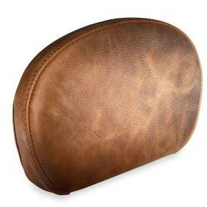 ディストレッスド・ブラウンレザー　ショート・パッセンジャーバックレストパッド-02