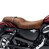 バッドランダーシート ディストレッスドブラウンレザー '07以降スポーツスター（2.2/3.3ガロン（7.9/12.5リットル）タンク用）-01