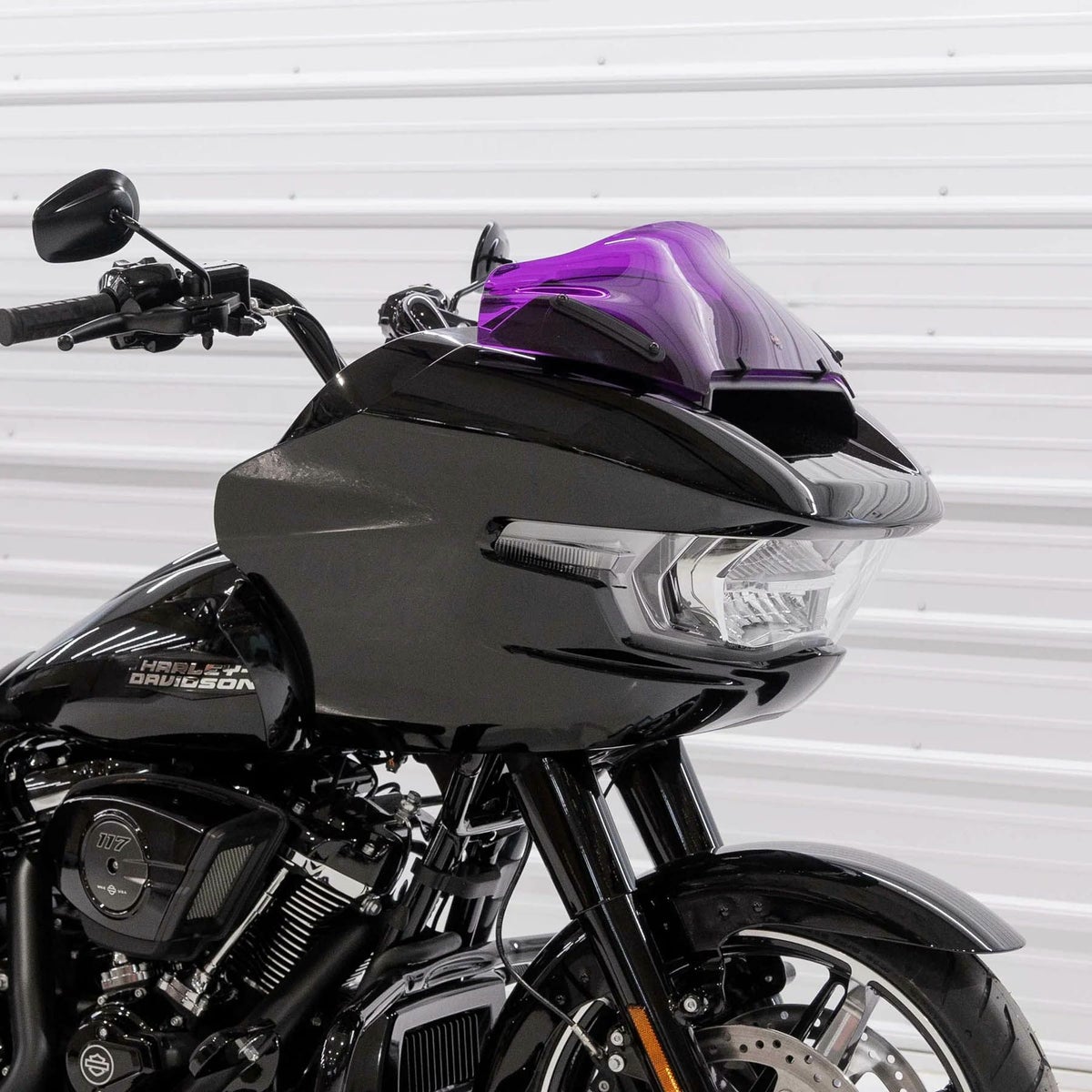  2024以降 ロードグライド 8インチ カラースポーツウィンドシールド (パープル)3