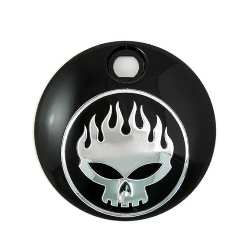 フュエルタンクコンソールドア スカル ブラック V-TWIN