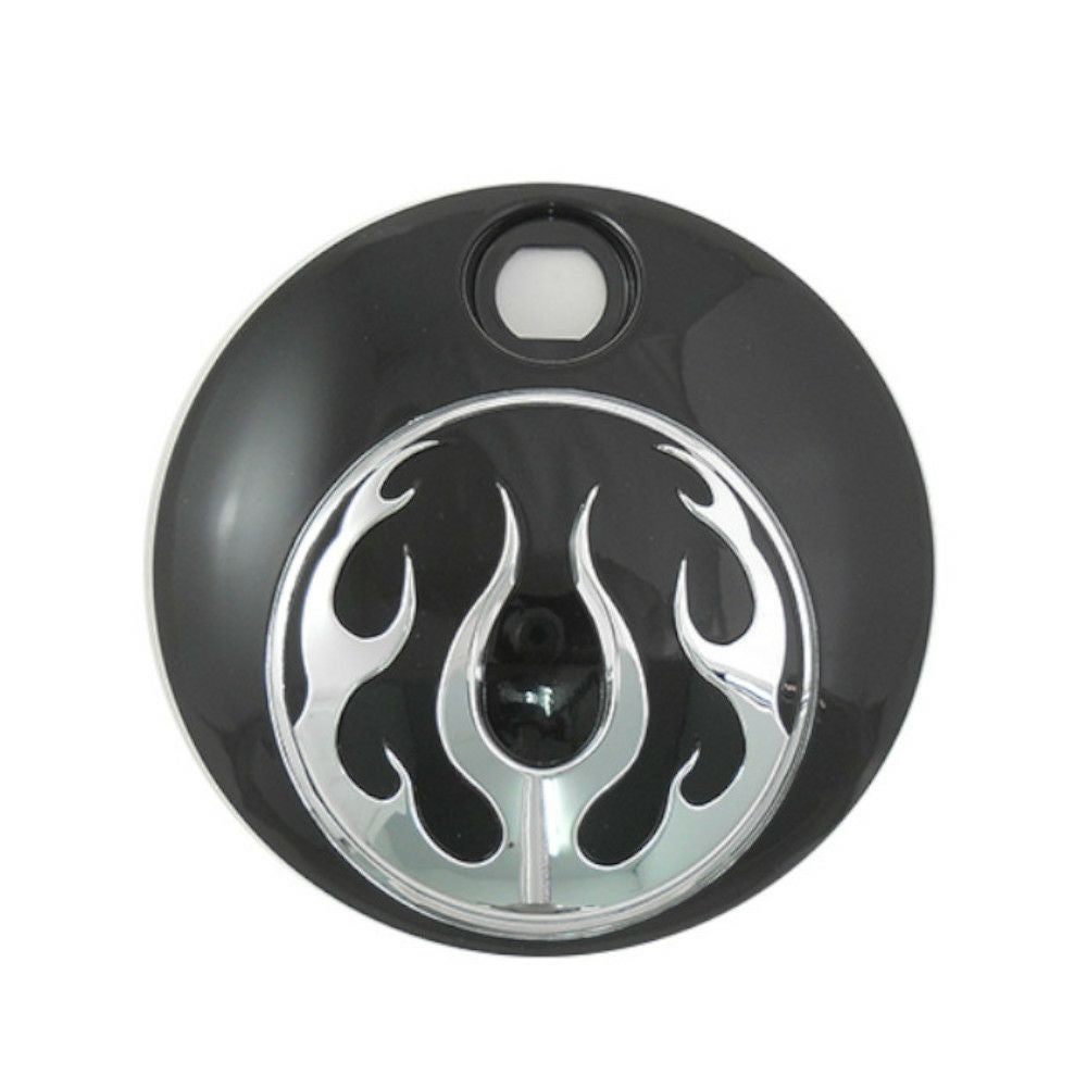 フュエルタンクコンソールドア フレイム ブラック V-TWIN