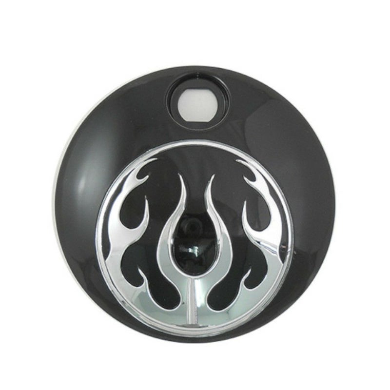 フュエルタンクコンソールドア フレイム ブラック V-TWIN