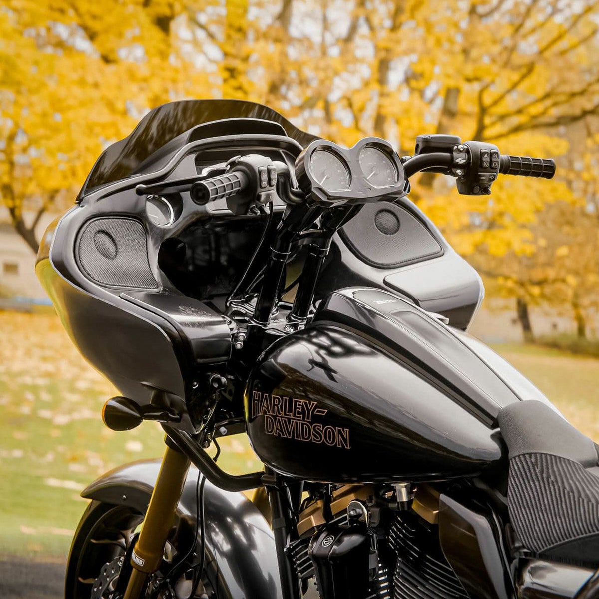 2015以降 ロードグライド アイソレーテッドライザー 10インチ キックバック (ブラック)3