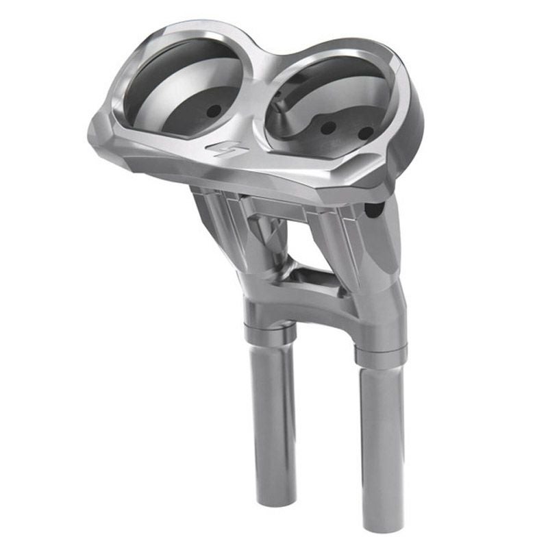 2015以降 ロードグライド アイソレーテッドライザー 10インチ キックバック (シルバー)