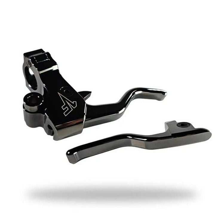 ツーリング イージープル・レバーセット (ブラッククローム) ワンフィンガー